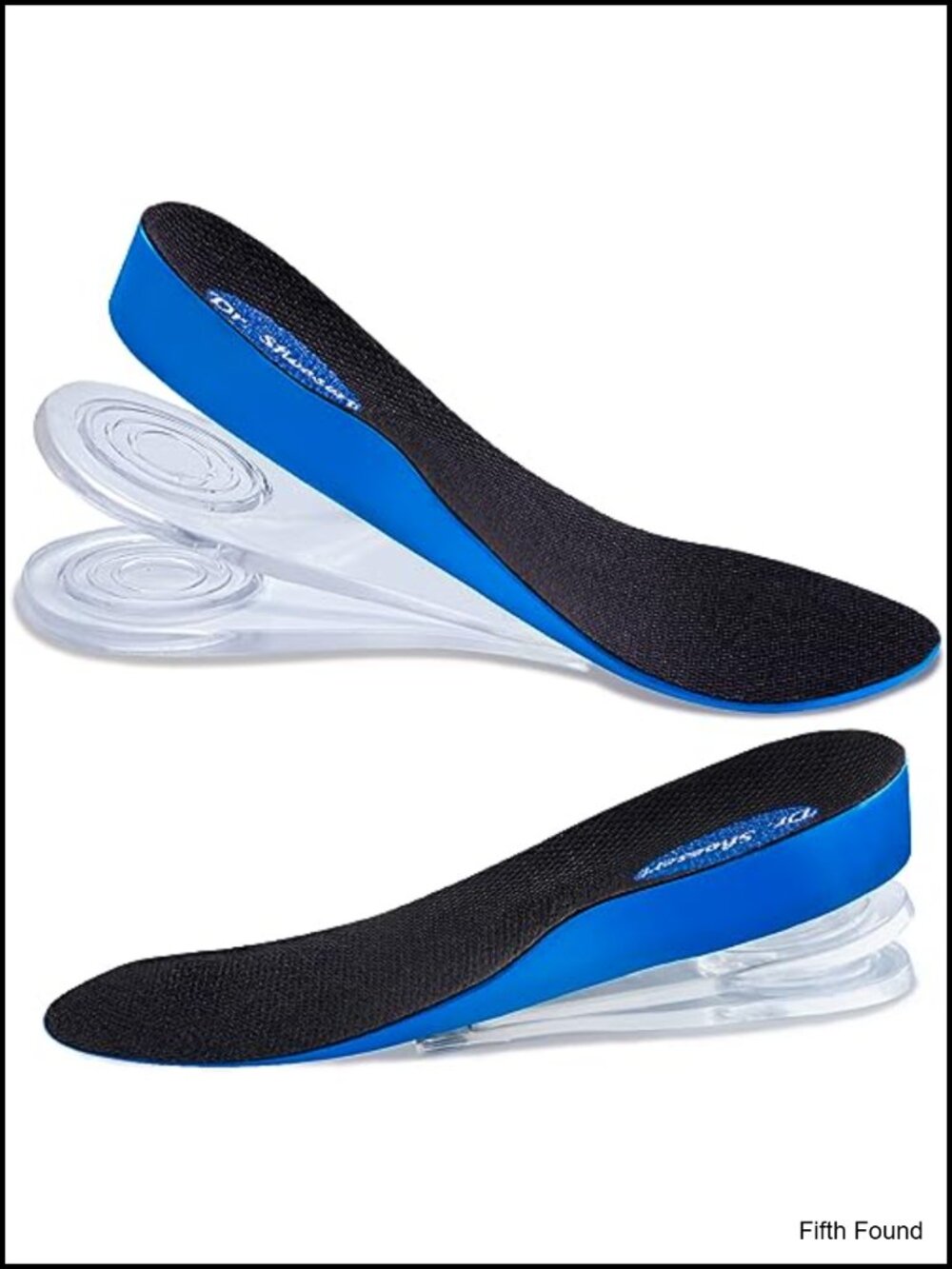Adjustable Height Increase Insoles 3/4 Length Shock Absorption Heel Lift